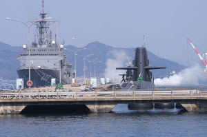 幹部と潜水艦