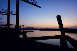 地御前漁港・夜明け前