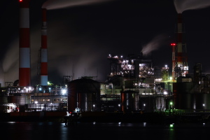 大竹の工場夜景