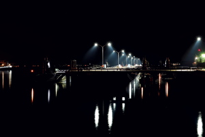 真夜中のSS桟橋