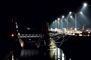 真夜中のSS桟橋