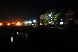 真夜中のSS桟橋