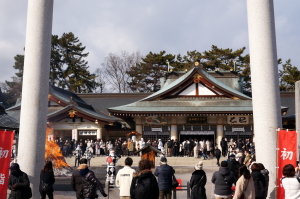 護国神社のとんど