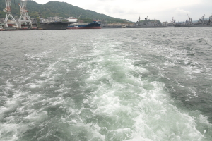寒かった“呉湾艦船めぐり”