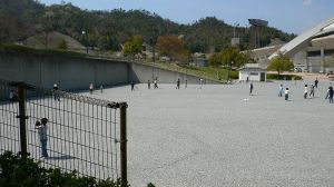 広島広域公園　“壁打ち広場”